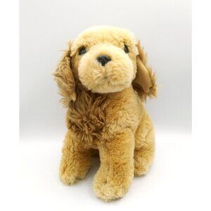 Dan Dee Brown Tan Plush Realistic sitting Cocker Spaniel stuffed Dog toy 11"